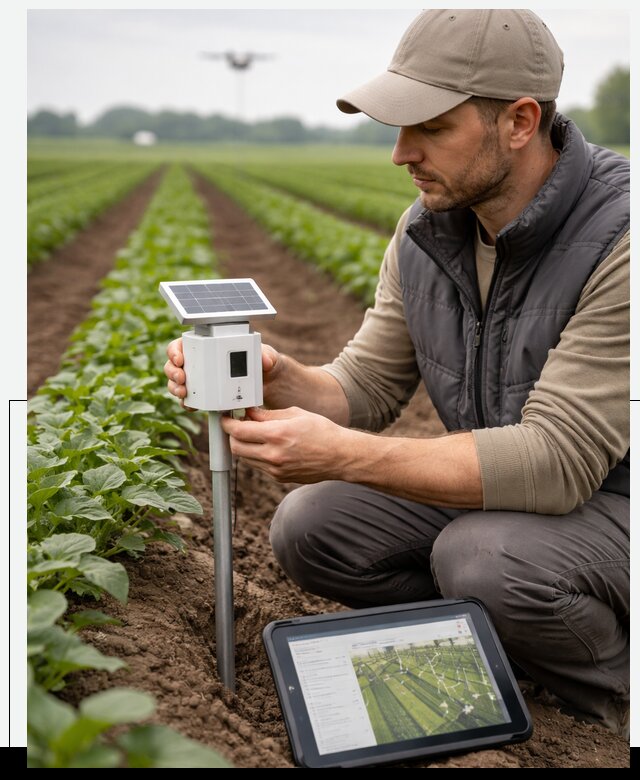 IoT мониторинг сельскохозяйственных полей и контроля в Новокузнецке